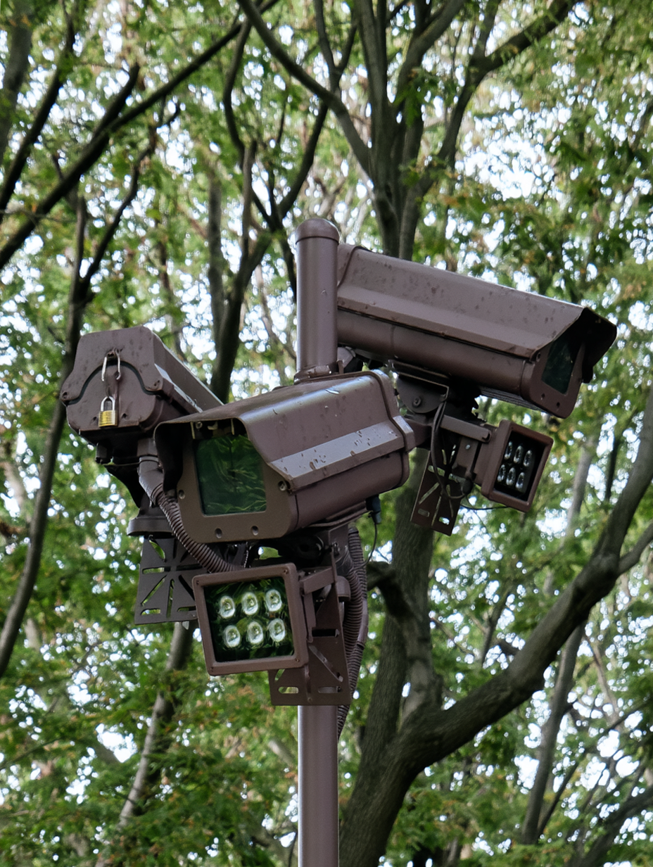 Multiple UrsiQ cameras arranged for coverage in different directions